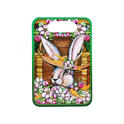 Доска разделочная Дарим красиво Год Кролика. Кролик в шляпке 19x27.7cm 7068267