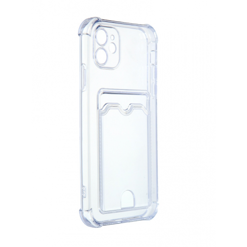 Чехол Zibelino для APPLE iPhone 11 Silicone Card Holder защита камеры Transparent ZSCH-APL-11-CAM-TRN