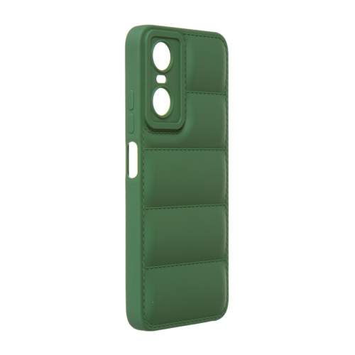 Чехол DF для Tecno Pop 6 Pro Silicone дутый Green tJacket-06