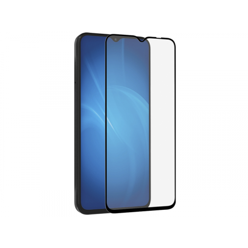 Закаленное стекло DF для Honor X8 5G / X6 / Huawei Nova Y61 Full Screen+Full Glue Black Frame hwColor-141