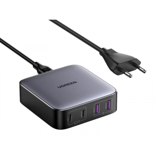 Зарядное устройство Ugreen CD327 Nexode 2xUSB-A+2xUSB-C 65W Black 90747