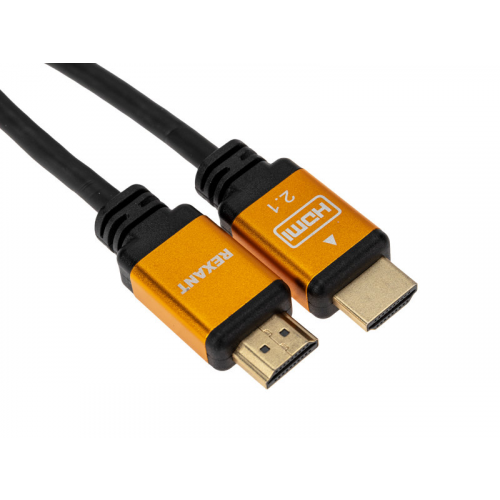 Аксессуар Rexant HDMI - HDMI 2.1 1m Gold 17-6002