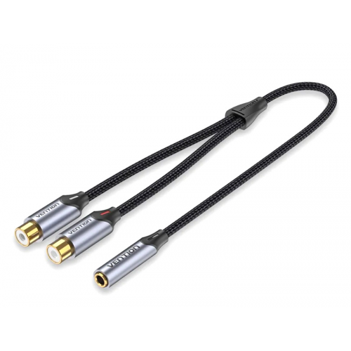Аксессуар Vention Jack 3.5mm/F - 2xRCA/F 30cm BCOHY