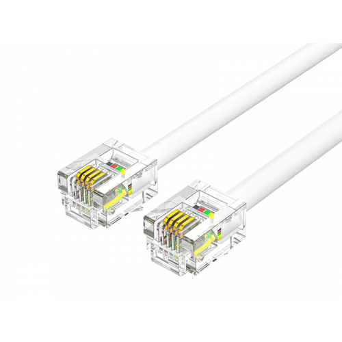 Сетевой кабель Vention RJ11 6P4C 2m White IQBWH - телефонный
