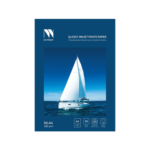 Фотобумага NV Print A4 180g/m2 глянцевая 50 листов NVP-180GlA4s50