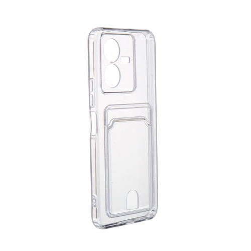 Накладка Zibelino для Vivo Y22 Silicone Card Holder защита камеры Transparent ZSCH-VIV-Y22-CAM-TRN
