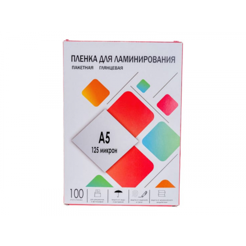 Пленка для ламинирования Гелеос 154х216mm 125мик 100шт LPA5-125