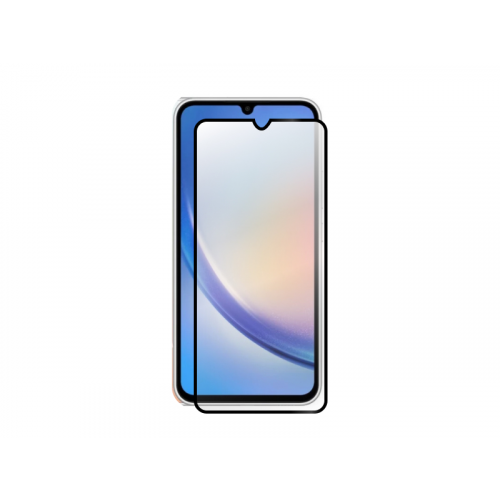 Закаленное стекло DF для Samsung Galaxy A34 (5G) Full Screen + Full Glue Black Frame sColor-134