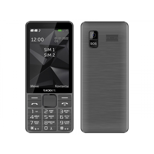 Сотовый телефон teXet TM-D324 Grey