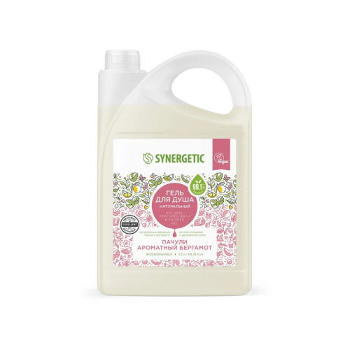 Гель для душа Synergetic Пачули и ароматный бергамот 3.5L 4607971454939