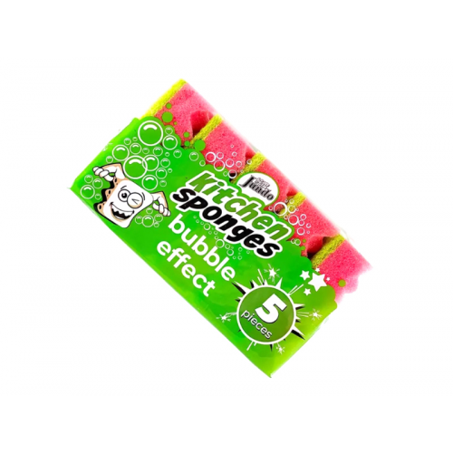 Губка для мытья посуды Jundo Kitchen Sponges Bubble Effect 5шт 4903720021491