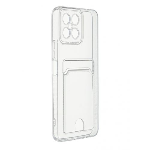 Чехол Zibelino для Honor X8 4G Silicone Card Holder защита камеры Transparent ZSCH-HON-X8-CAM-TRN