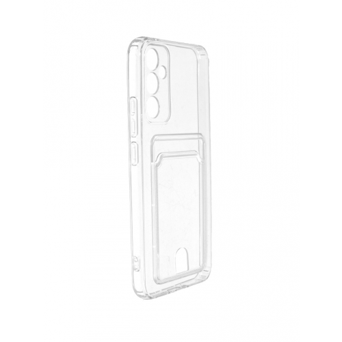 Чехол Zibelino для Samsung Galaxy A34 5G Silicone Card Holder защита камеры Transparent ZSCH-SAM-A34-CAM-TRN