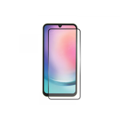 Защитное стекло DF для Samsung Galaxy A24 4G Full Screen + Full Glue Black Frame sColor-136