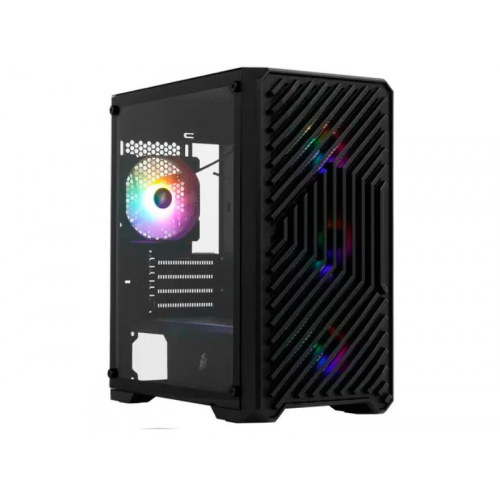 Корпус 1stPlayer Trilobite T5 mATX без БП Black T5-BK-4F1