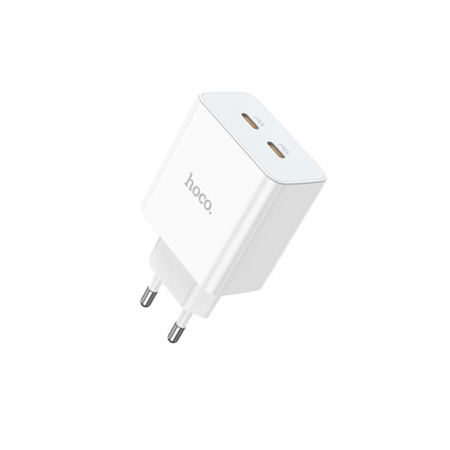 Зарядное устройство Hoco C108A Leader 2xUSB-C 3А PD35W QC3.0 White 6931474784438