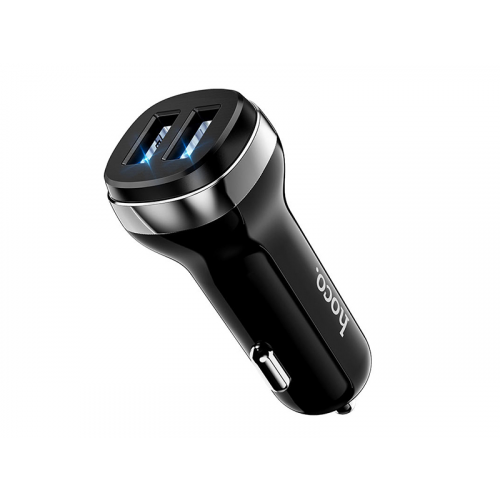 Зарядное устройство Hoco Z40 Superior 2xUSB 2.4А LED Black 6931474739650