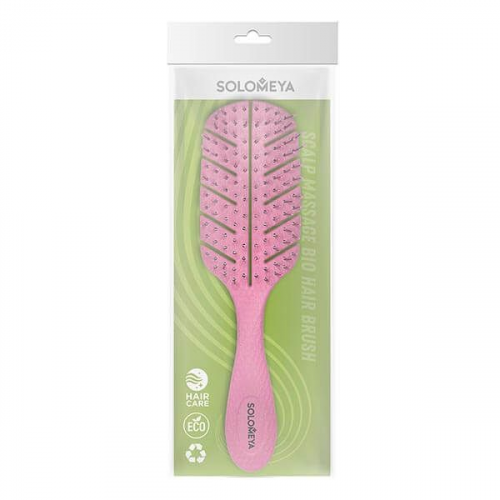 Био-расческа массажная для волос мини розовая Solomeya Solomeya Cosmetics Ltd