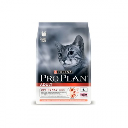 Корм сухой для взрослых кошек ,с высоким содержанием лосося Pro Plan 3кг ООО Нестле Россия