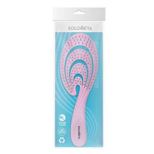 Био-расческа гибкая для волос Розовая волна Solomeya Solomeya Cosmetics Ltd