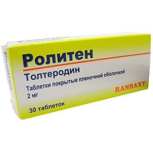 Ролитен таблетки п/о плен. 2мг 30шт SUN Pharmaceutikal Industries Ltd