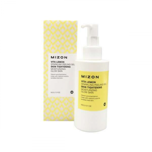 Пилинг-гель для лица с экстрактом лимона витаминный Vita lemon sparkling peeling gel MIZON 145г COSON Co., Ltd