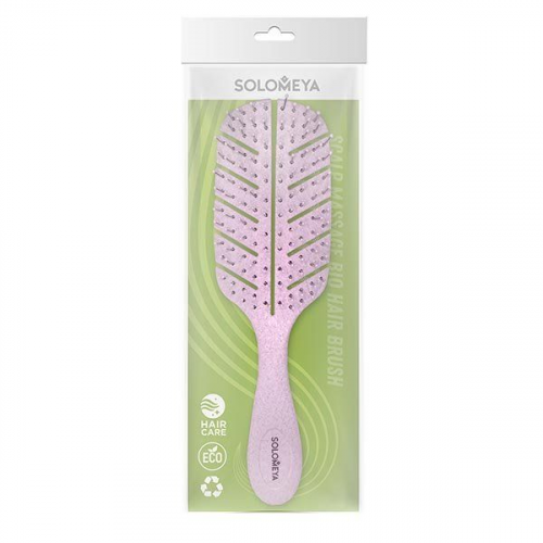 Био-расческа массажная для волос светло-розовая Solomeya Solomeya Cosmetics Ltd