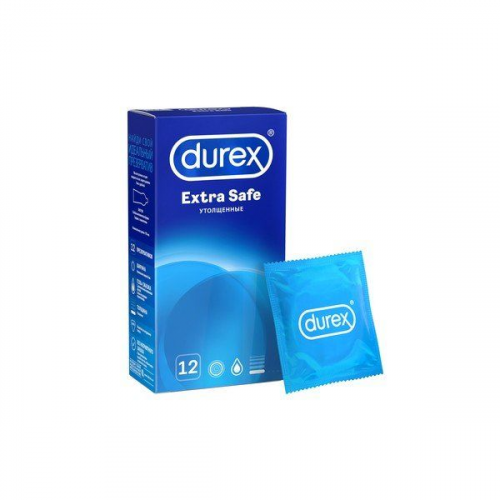 Презервативы Durex (Дюрекс) Extra Safe утолщенные с дополнительной смазкой 12 шт SSL Healthcare Manufacturing S.A