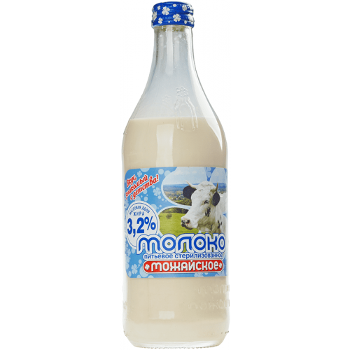 Молоко Можайское 3,2% жир., 450мл Завод стерилизованного молока "Можайский"