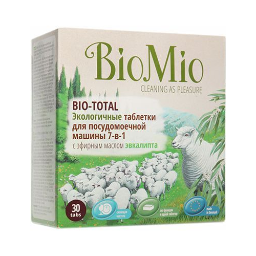 Таблетки для посудомоечной машины эвкалипт BIO-TOTAL
