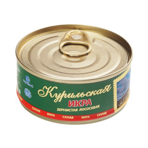 Икра горбуши Курильская 125г ЗАО Курильский рыбак