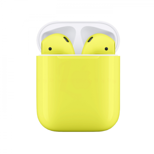 Беспроводные наушники Apple AirPods 2 Color (без беспроводной зарядки чехла) Желтый