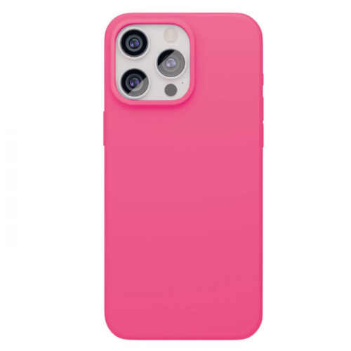 Чехол защитный VLP Aster Case MagSafe для iPhone 15 Pro (Неоновый розовый)