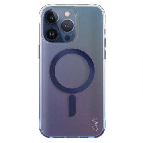 Чехол Uniq для iPhone 15 Pro Max COEHL Dazze Azure Blue MagSafe (Синий)