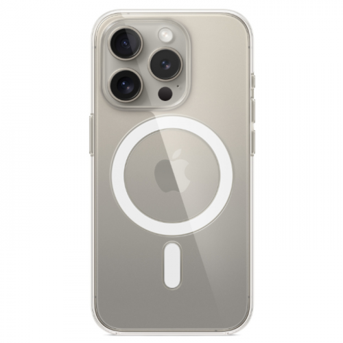 Чехол Protect для iPhone 15 Pro Max Clear Case Magsafe (Прозрачный)