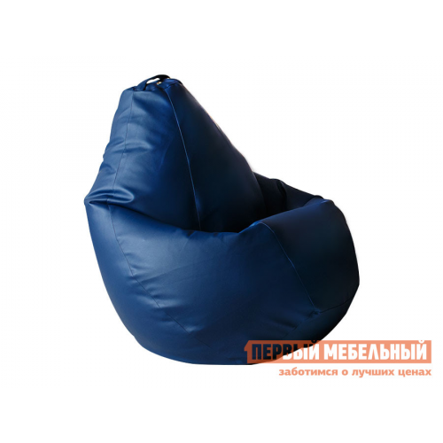 Кресло-мешок Ашли Синяя экокожа, 3XL