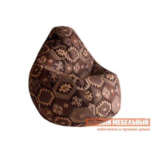Кресло-мешок Велюр Мехико Коричневый, 3XL