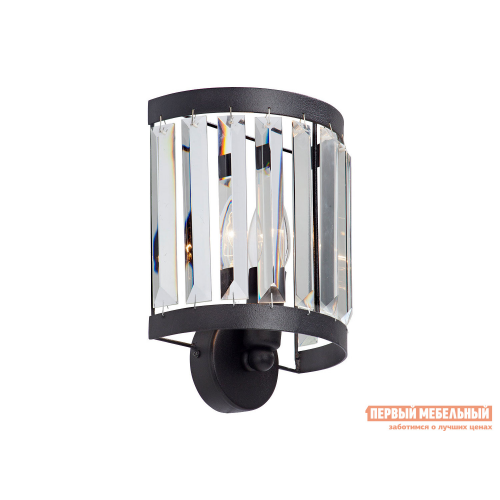 Бра V5129-1/1A Черный / Прозрачный