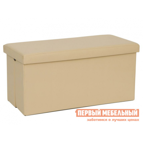 Пуфик Велли-10 Бежевый, экокожа