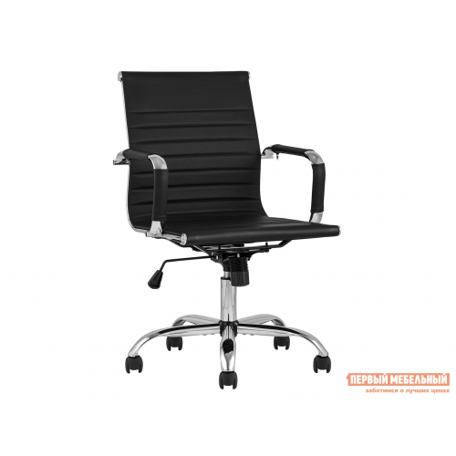 Офисное кресло TopChairs City S Черный, экокожа