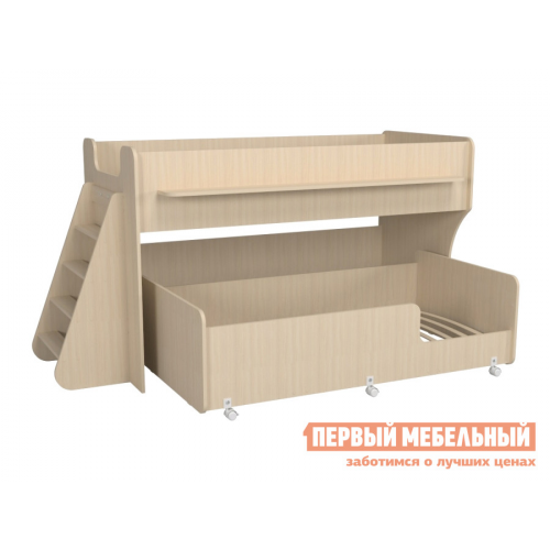 Кровать-чердак Ларни Дуб млечный