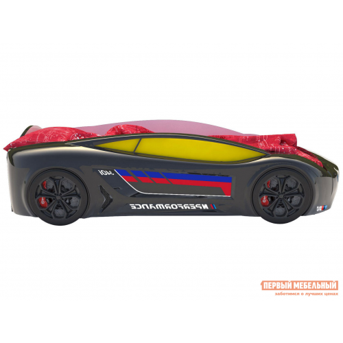 Кровать-машина Roadster БМВ Черный (БМВ Roadster), С подсветкой дна