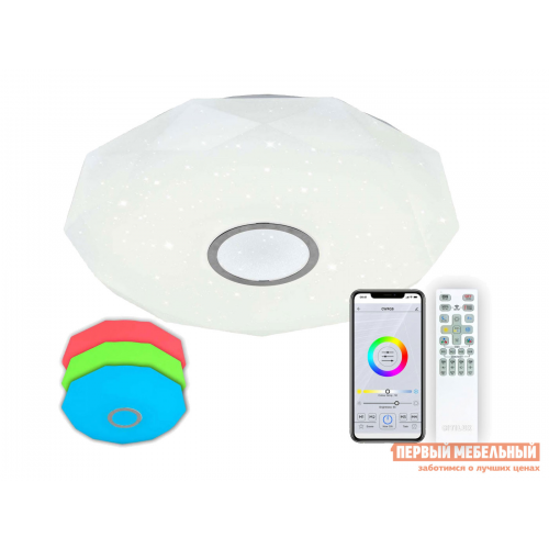 Люстра CL713A80G Диамант Смарт Белый / Хром