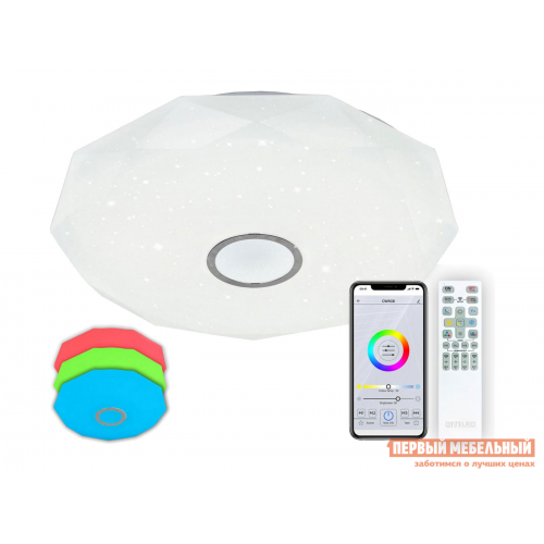 Люстра CL713A100G Диамант Смарт Белый / Хром