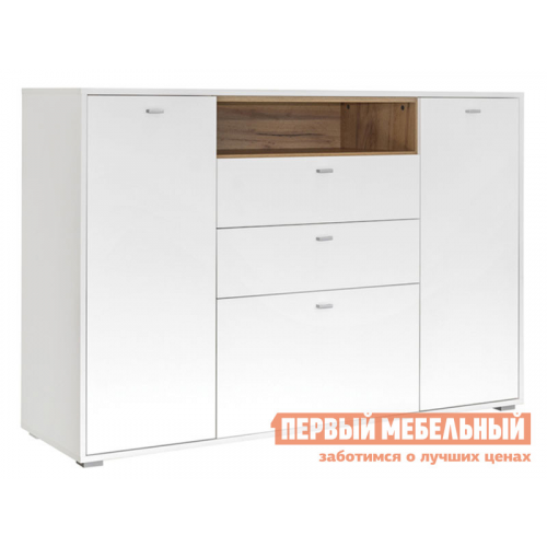 Комод Бель Дуб золотой / Белый