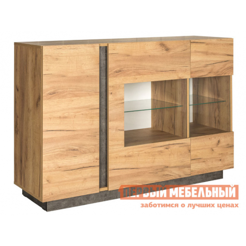 Комод Арчи Дуб золотой CRAFT / Камень темный