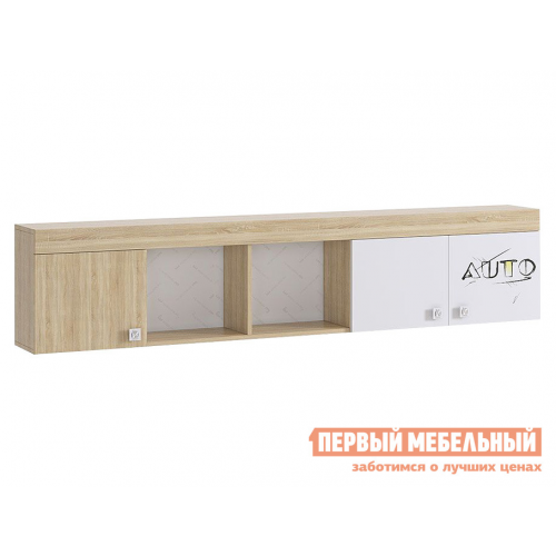 Детская полка Форсаж Дуб Сонома / Белый