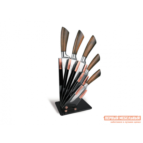 Нож MR-1414 Черный, акрил / Коричневый, пластик / Нержавеющая сталь
