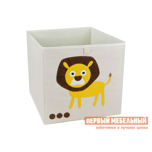 Кофр Лев Серый / Рисунок Лев, полиэстер