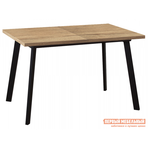 Кухонный стол DikLine HB Дуб Галифакс натуральный / Черный, 1200 мм